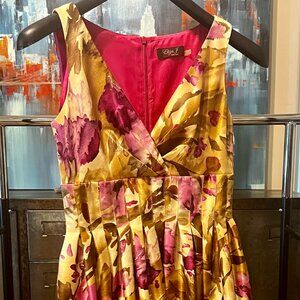 Eliza J 🏷️ Green Pink Faux Wrap